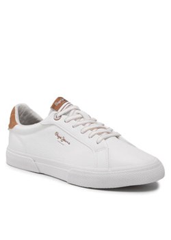 Pepe Jeans Sneakersy Kenton Max W PLS31445 Biały ze sklepu MODIVO w kategorii Buty sportowe damskie - zdjęcie 168536334