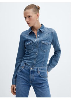 Mango Koszula jeansowa Jordan 57025992 Niebieski Regular Fit ze sklepu MODIVO w kategorii Koszule damskie - zdjęcie 168536422