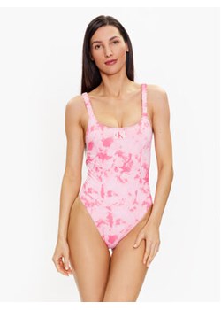 Calvin Klein Swimwear Strój kąpielowy KW0KW02127 Różowy ze sklepu MODIVO w kategorii Stroje kąpielowe - zdjęcie 168537032