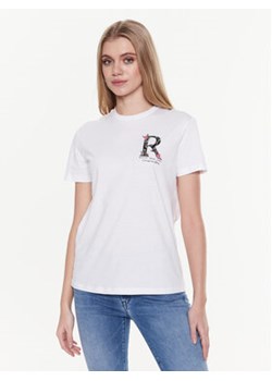 Replay T-Shirt W3572E.000.22536P Biały Regular Fit ze sklepu MODIVO w kategorii Bluzki damskie - zdjęcie 168538094
