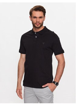 Guess Polo M3YP01 K7O64 Czarny Slim Fit ze sklepu MODIVO w kategorii T-shirty męskie - zdjęcie 168538183