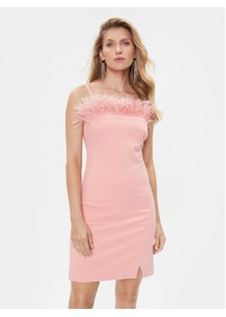 TWINSET Sukienka koktajlowa 232TP2490 Różowy Slim Fit ze sklepu MODIVO w kategorii Sukienki - zdjęcie 168538232