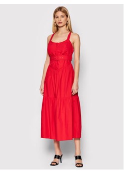 Fracomina Sukienka codzienna FR22SD2008W40001 Czerwony Regular Fit ze sklepu MODIVO w kategorii Sukienki - zdjęcie 168538293