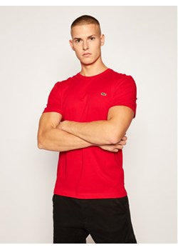 Lacoste T-Shirt TH2038 Czerwony Regular Fit ze sklepu MODIVO w kategorii T-shirty męskie - zdjęcie 168538601