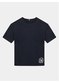 Tommy Hilfiger T-Shirt Crest Logo KB0KB08675 D Granatowy Regular Fit ze sklepu MODIVO w kategorii T-shirty chłopięce - zdjęcie 168538754