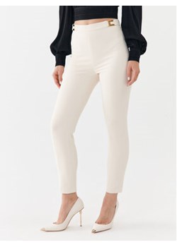 Elisabetta Franchi Spodnie materiałowe PA-005-36E2-V280 Beżowy Slim Fit ze sklepu MODIVO w kategorii Spodnie damskie - zdjęcie 168539231