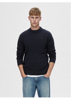 Selected Homme Sweter 16090155 Granatowy Regular Fit ze sklepu MODIVO w kategorii Swetry męskie - zdjęcie 168539984
