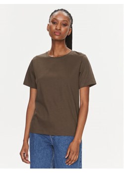 Calvin Klein T-Shirt K20K205410 Brązowy Regular Fit ze sklepu MODIVO w kategorii Bluzki damskie - zdjęcie 168540104