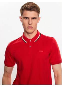 Boss Polo Penrose 38 50469360 Czerwony Slim Fit ze sklepu MODIVO w kategorii T-shirty męskie - zdjęcie 168540154