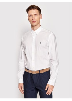 Polo Ralph Lauren Koszula 710832480002 Biały Slim Fit ze sklepu MODIVO w kategorii Koszule męskie - zdjęcie 168540572