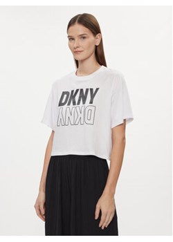 DKNY Sport T-Shirt DP2T8559 Biały Relaxed Fit ze sklepu MODIVO w kategorii Bluzki damskie - zdjęcie 168540932