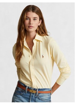 Polo Ralph Lauren Koszula Ls Knt Ox St 211924258002 Żółty Slim Fit ze sklepu MODIVO w kategorii Koszule damskie - zdjęcie 168540991