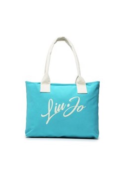 Liu Jo Torebka Shopping Canvas VA3163 T0300 Niebieski ze sklepu MODIVO w kategorii Torby Shopper bag - zdjęcie 168541091