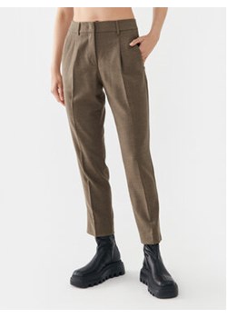 Weekend Max Mara Spodnie materiałowe Freccia 2351361133 Brązowy Slim Fit ze sklepu MODIVO w kategorii Spodnie damskie - zdjęcie 168541631