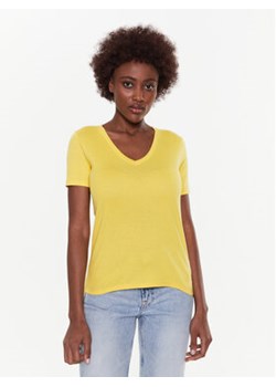 United Colors Of Benetton T-Shirt 3GA2E4230 Żółty Regular Fit ze sklepu MODIVO w kategorii Bluzki damskie - zdjęcie 168541943