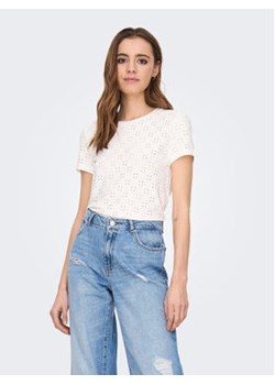 JDY T-Shirt 15158450 Biały Regular Fit ze sklepu MODIVO w kategorii Bluzki damskie - zdjęcie 168542094