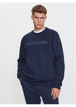 Columbia Bluza M Logo Fleece Crew Niebieski Regular Fit ze sklepu MODIVO w kategorii Bluzy męskie - zdjęcie 168542421