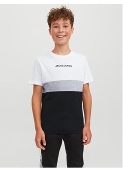 Jack&Jones Junior T-Shirt 12237430 Biały Regular Fit ze sklepu MODIVO w kategorii T-shirty chłopięce - zdjęcie 168542434