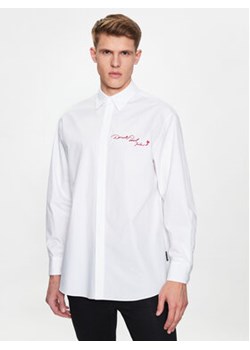 KARL LAGERFELD Koszula 605993 532670 Biały Regular Fit ze sklepu MODIVO w kategorii Koszule męskie - zdjęcie 168542454
