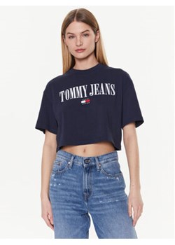 Tommy Jeans T-Shirt Archive DW0DW14913 Granatowy Cropped Fit ze sklepu MODIVO w kategorii Bluzki damskie - zdjęcie 168542520