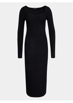 Gina Tricot Sukienka dzianinowa 20522 Czarny Slim Fit ze sklepu MODIVO w kategorii Sukienki - zdjęcie 168542573