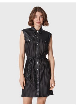 DKNY Sukienka z imitacji skóry DD2G4164 Czarny Regular Fit ze sklepu MODIVO w kategorii Sukienki - zdjęcie 168542652