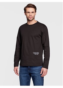 Calvin Klein Longsleeve New York Logo K10K110794 Czarny Regular Fit ze sklepu MODIVO w kategorii T-shirty męskie - zdjęcie 168542773