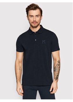 KARL LAGERFELD Polo 745890 500221 Granatowy Regular Fit ze sklepu MODIVO w kategorii T-shirty męskie - zdjęcie 168542890