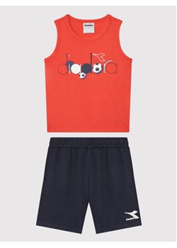 Diadora Komplet bluzka i szorty sportowe Set Kick 102.178268 Czerwony Regular Fit ze sklepu MODIVO w kategorii Komplety chłopięce - zdjęcie 168543100