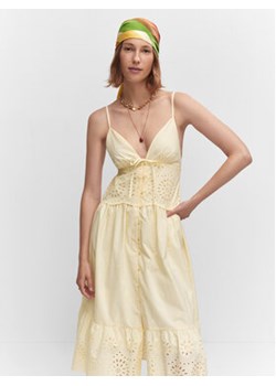 Mango Sukienka letnia Butter 57040081 Żółty Regular Fit ze sklepu MODIVO w kategorii Sukienki - zdjęcie 168543454