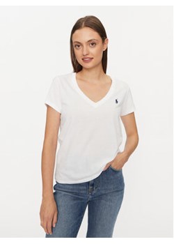 Polo Ralph Lauren T-Shirt 211902403001 Biały Regular Fit ze sklepu MODIVO w kategorii Bluzki damskie - zdjęcie 168544102