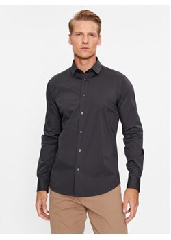 Sisley Koszula 5CNX5QL19 Szary Slim Fit ze sklepu MODIVO w kategorii Koszule męskie - zdjęcie 168544160
