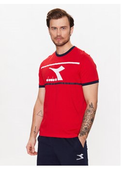Diadora T-Shirt Ss Slam 102.179298 Czerwony Regular Fit ze sklepu MODIVO w kategorii T-shirty męskie - zdjęcie 168544501