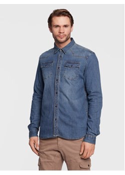 Petrol Industries Koszula jeansowa M-3020-SIL410 Niebieski Regular Fit ze sklepu MODIVO w kategorii Koszule męskie - zdjęcie 168544910