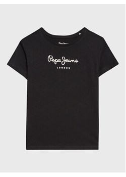 Pepe Jeans T-Shirt Wenda PG502960 Czarny Regular Fit ze sklepu MODIVO w kategorii Bluzki dziewczęce - zdjęcie 168545360
