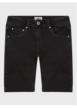 Pepe Jeans Szorty jeansowe Becket Short PB800692XR0 Czarny Slim Fit ze sklepu MODIVO w kategorii Spodenki chłopięce - zdjęcie 168545660