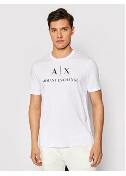 Armani Exchange T-Shirt 8NZTCJ Z8H4Z 1100 Biały Slim Fit ze sklepu MODIVO w kategorii T-shirty męskie - zdjęcie 168545701