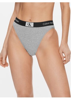Calvin Klein Underwear Figi brazylijskie High Waist Brazilian 000QF7223E Szary ze sklepu MODIVO w kategorii Majtki damskie - zdjęcie 168545903