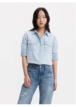 Levi's® Koszula jeansowa Essential Western 16786-0024 Niebieski Regular Fit ze sklepu MODIVO w kategorii Koszule damskie - zdjęcie 168546313