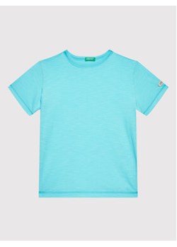 United Colors Of Benetton T-Shirt 3MM5C103W Niebieski Regular Fit ze sklepu MODIVO w kategorii T-shirty chłopięce - zdjęcie 168546382