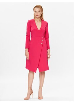 Pinko Sukienka codzienna Angolare 100943 A0HM Różowy Regular Fit ze sklepu MODIVO w kategorii Sukienki - zdjęcie 168546850