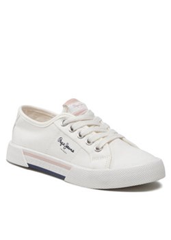 Pepe Jeans Tenisówki Brady Girl Basic PGS30543 Biały ze sklepu MODIVO w kategorii Trampki dziecięce - zdjęcie 168547623