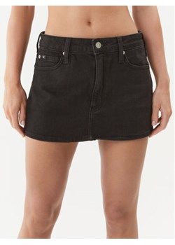 Calvin Klein Jeans Spódnica jeansowa J20J220468 Czarny Regular Fit ze sklepu MODIVO w kategorii Spódnice - zdjęcie 168547740