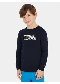 Tommy Hilfiger Bluzka KB0KB08554 M Granatowy Regular Fit ze sklepu MODIVO w kategorii T-shirty chłopięce - zdjęcie 168548191