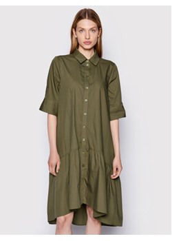Gestuz Sukienka koszulowa Avaligz 10906320 Zielony Loose Fit ze sklepu MODIVO w kategorii Sukienki - zdjęcie 168548254