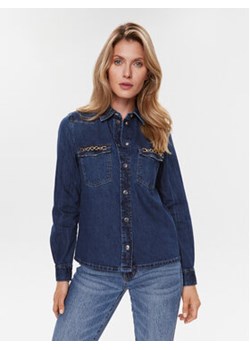 Guess Koszula jeansowa Riko W3BH77 D32Q7 Granatowy Regular Fit ze sklepu MODIVO w kategorii Koszule damskie - zdjęcie 168548320