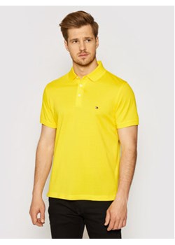 Tommy Hilfiger Polo 1985 MW0MW17771 Żółty Slim Fit ze sklepu MODIVO w kategorii T-shirty męskie - zdjęcie 168549144