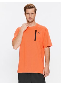 Puma T-Shirt Open Road 675895 Pomarańczowy Regular Fit ze sklepu MODIVO w kategorii T-shirty męskie - zdjęcie 168549313