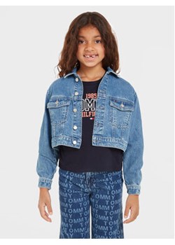 Tommy Hilfiger Kurtka jeansowa KG0KG07467 D Niebieski Regular Fit ze sklepu MODIVO w kategorii Kurtki dziewczęce - zdjęcie 168549852