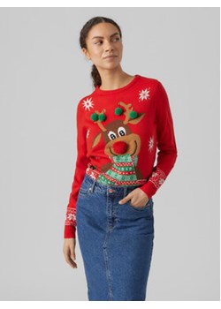 Vero Moda Sweter 10292636 Czerwony Regular Fit ze sklepu MODIVO w kategorii Swetry damskie - zdjęcie 168550301